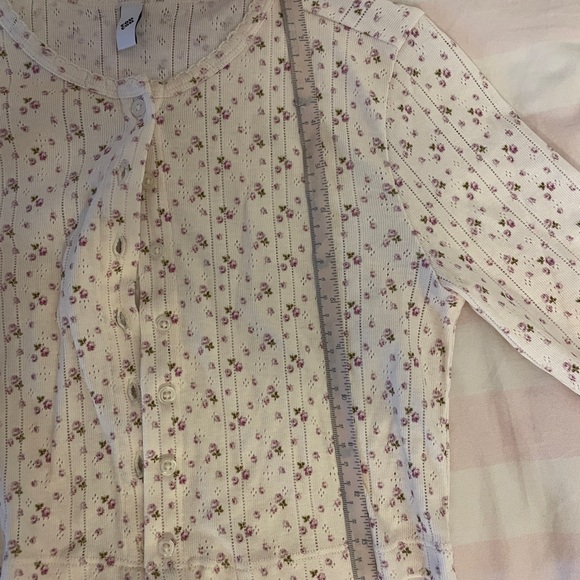 Floral Cou cou Intimates Cream Crop Top - Picture 5 of 12